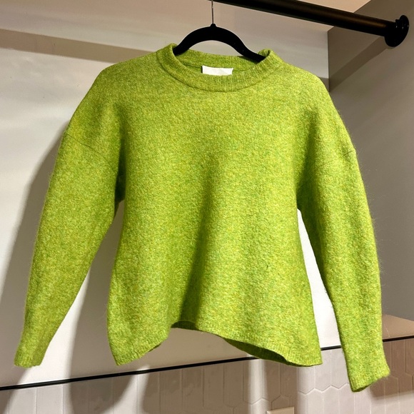 3.1 Philip Lim Lime Green Wool Sweater - Picture 3 of 10